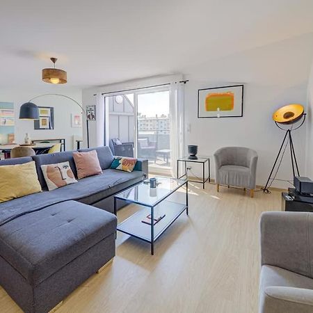 Ferienwohnung Le Maginot, T4 De Standing, Terrasse Et Parking Rennes Exterior foto
