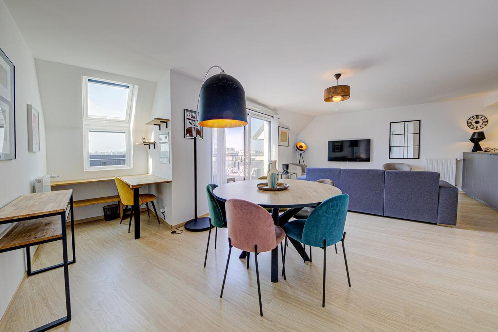 Ferienwohnung Le Maginot, T4 De Standing, Terrasse Et Parking Rennes Exterior foto